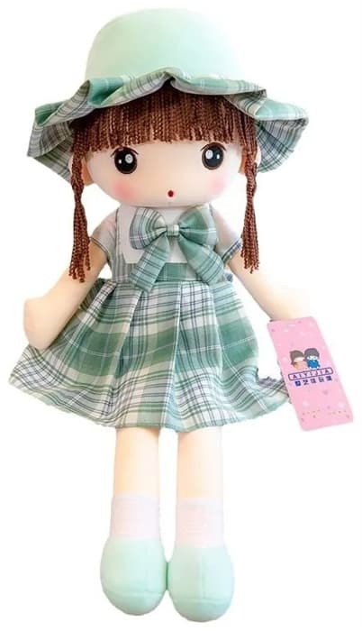 Мягкая игрушка Кукла 45 см Зеленая