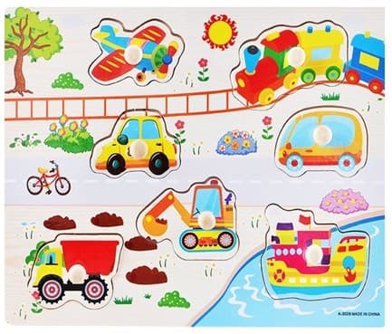 Вкладыш деревянный "Транспорт" A-3028