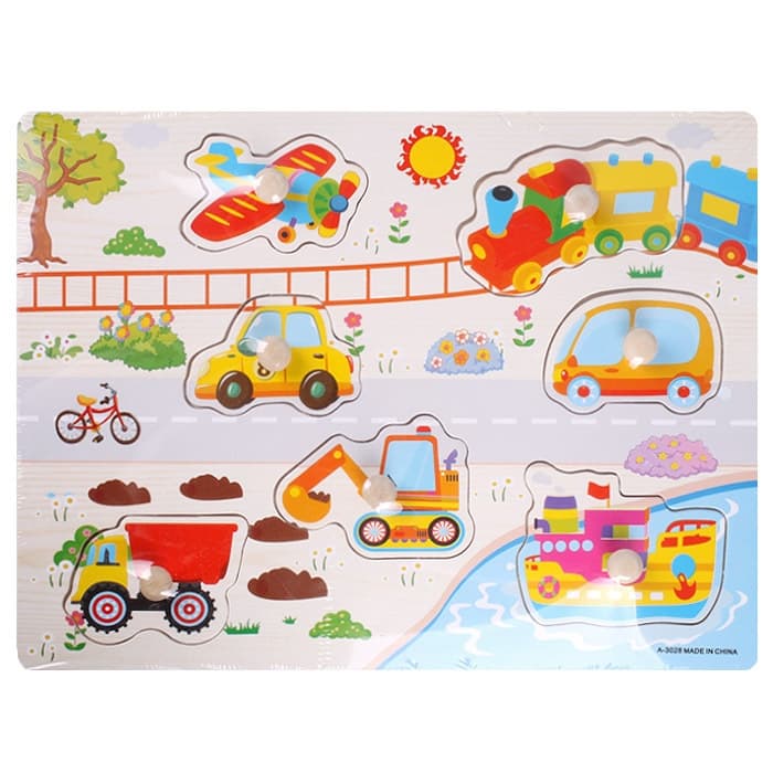 Вкладыш деревянный "Транспорт" A-3028