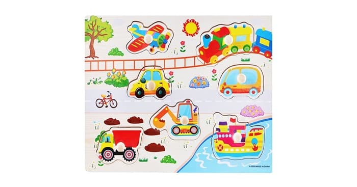 Вкладыш деревянный "Транспорт" A-3028