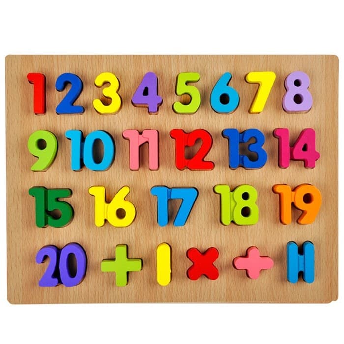 Вкладыш-цифры до 20 толстый 0725