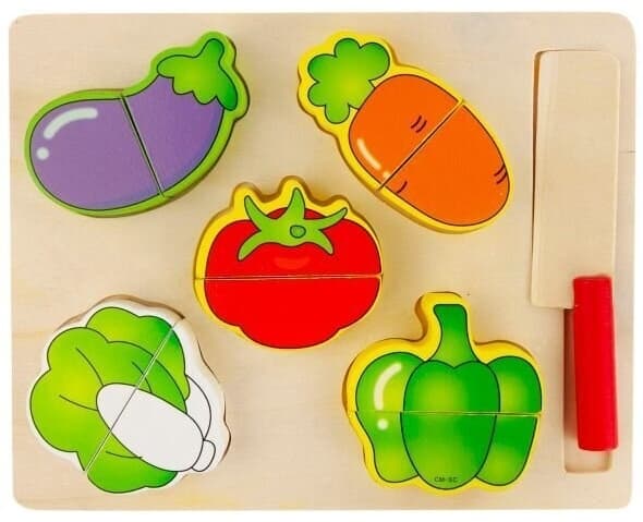 Овощи разрезные на липучке 5+1