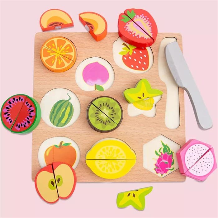 Вкладыш деревянный Фрукты и Овощи в коробке FT