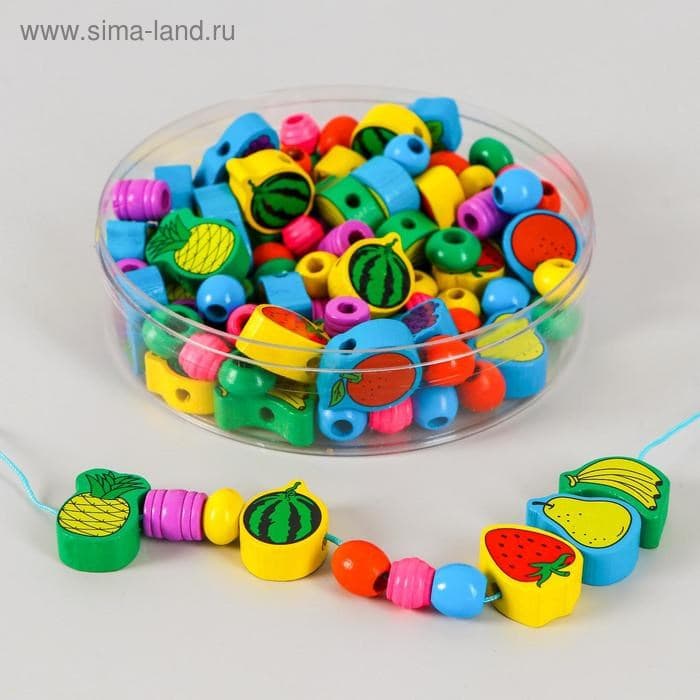 Бусы фигурные фрукты YDL1030