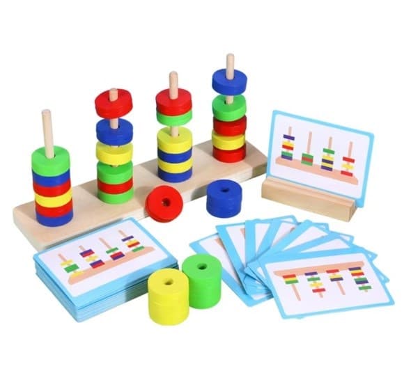 Развивающая настольная игра для детей "Магнитные колечки"