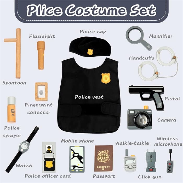 Набор деревянный Полицейский