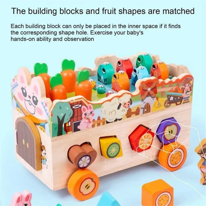 Сортер на колесах Животные Farm smart car