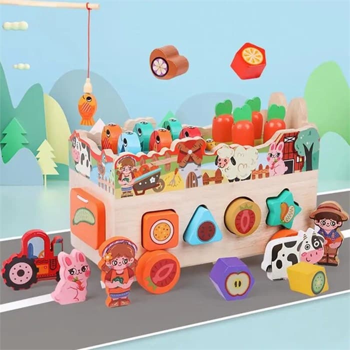 Сортер на колесах Животные Farm smart car