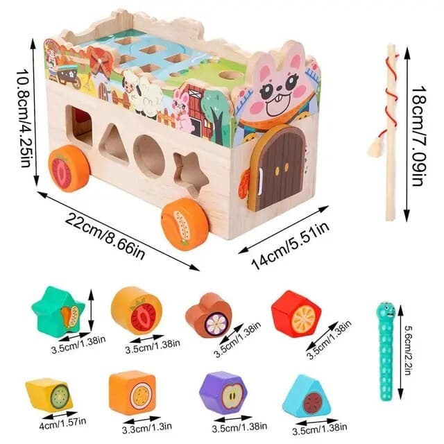 Сортер на колесах Животные Farm smart car