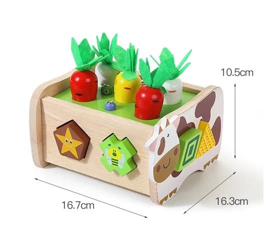 Деревянный куб-сортер Коровка JHTOY-579