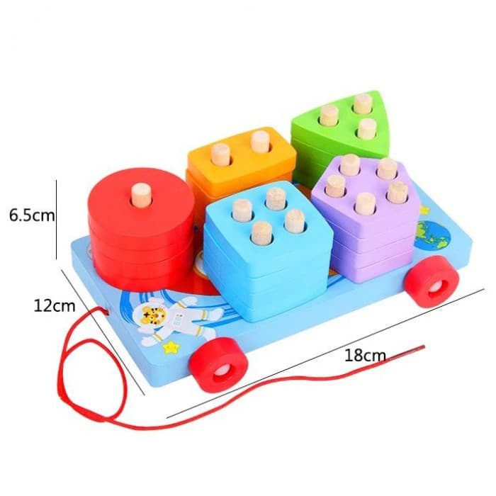 Сортер-каталка с геометрическими фигурами MC-015