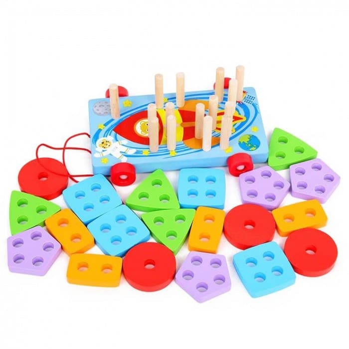 Сортер-каталка с геометрическими фигурами MC-015