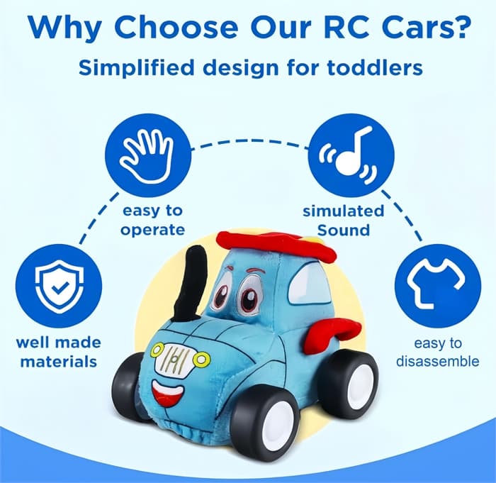 Плюшевая машина с ДУ Police QL8001C-3