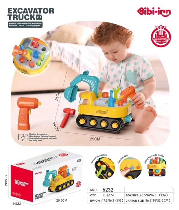 Конструктор Электрический экскаватор 6232