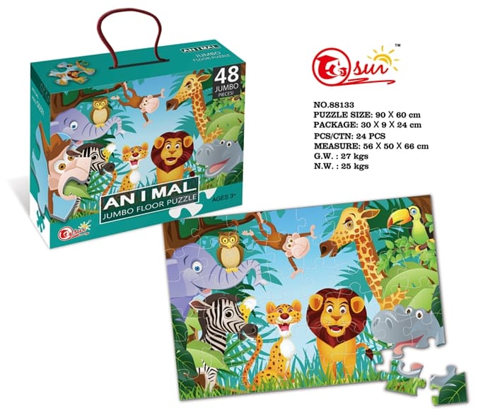 Пазл напольные 48 элементов Animals 88133