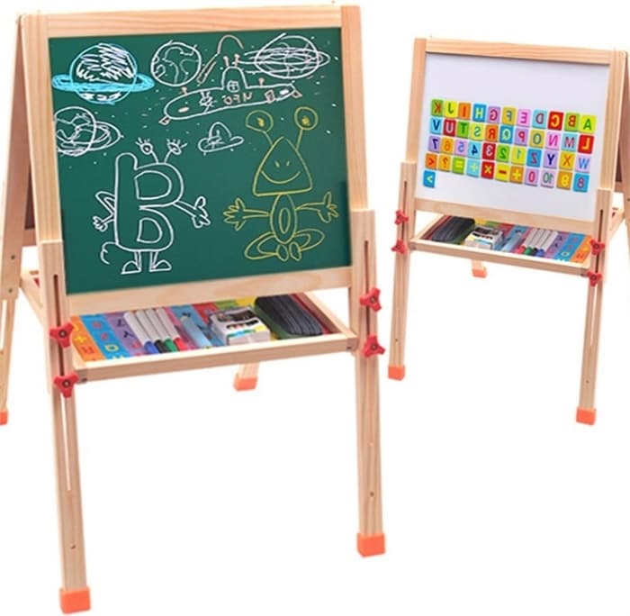 Мольберт двухсторонний деревянный White