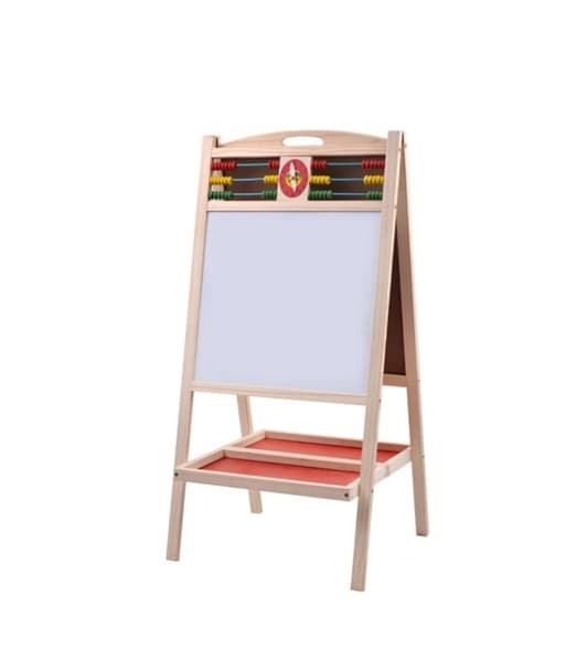 Мольберт деревянный двухсторонний со счетами 812 девочка