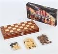 Шахматы деревянные 3 в 1. Wooden W7705H Бол.