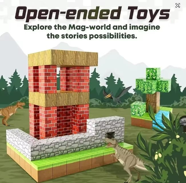Конструктор магнитный Minecraft 64 дет.