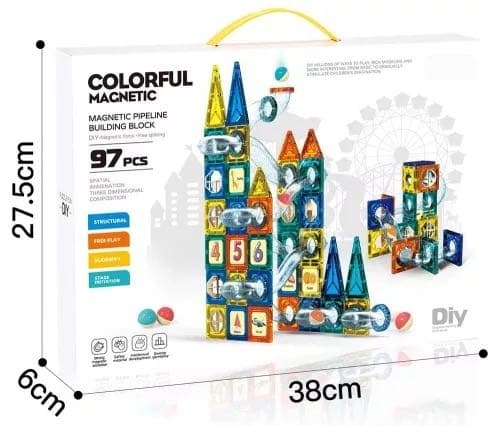 Магнитный конструктор Colorful 97 дет