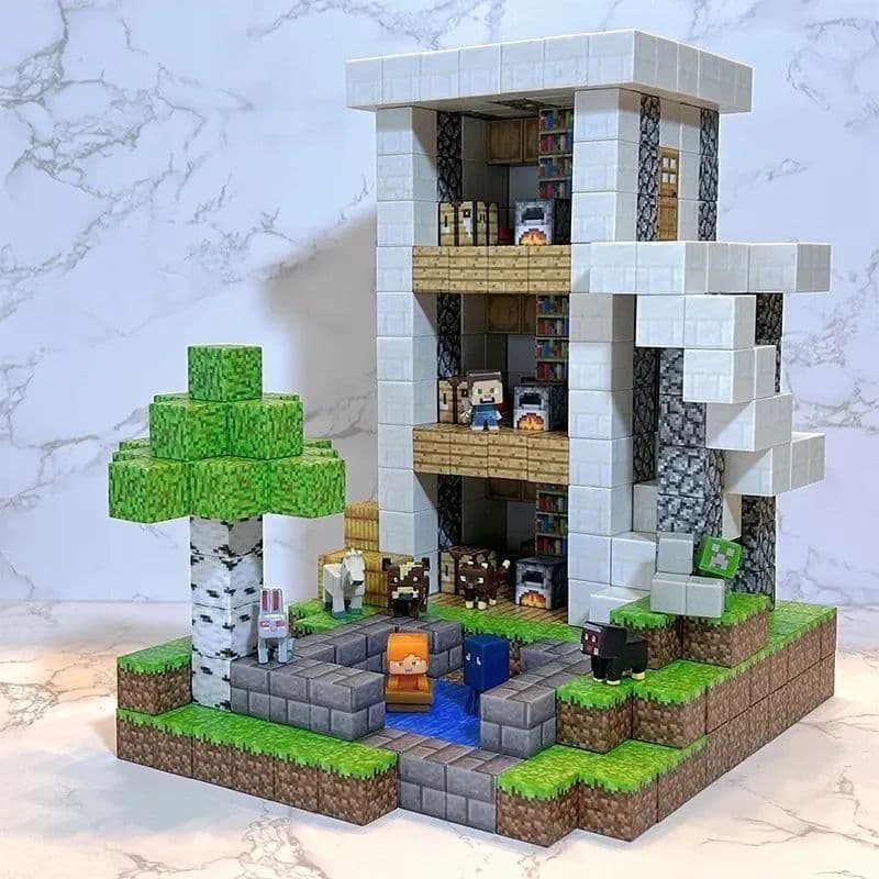 Конструктор магнитный Minecraft 64 дет.