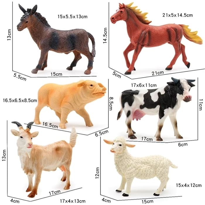 Набор фигурок домашних животных Farm animal