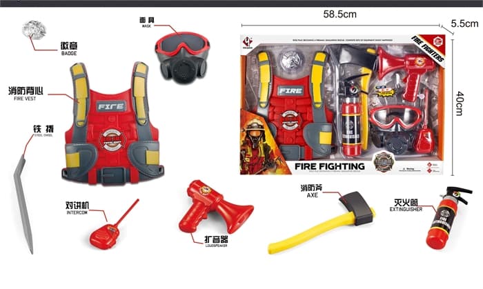Костюм пожарного с аксессуарами Fire Fighting 16184